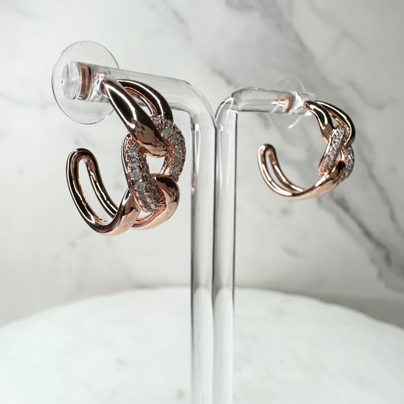 Bomb Party April We Love The Details Hoop Earrings ER41573 New with Tags - Picture 2 of 6